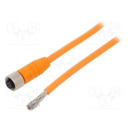 1 pcs x LUMBERG AUTOMATION - RKTS 5-183/2 M - Connection lead, M12, PIN: 5, straight, 2m, plug, 60VAC, 4A, -25÷80°C