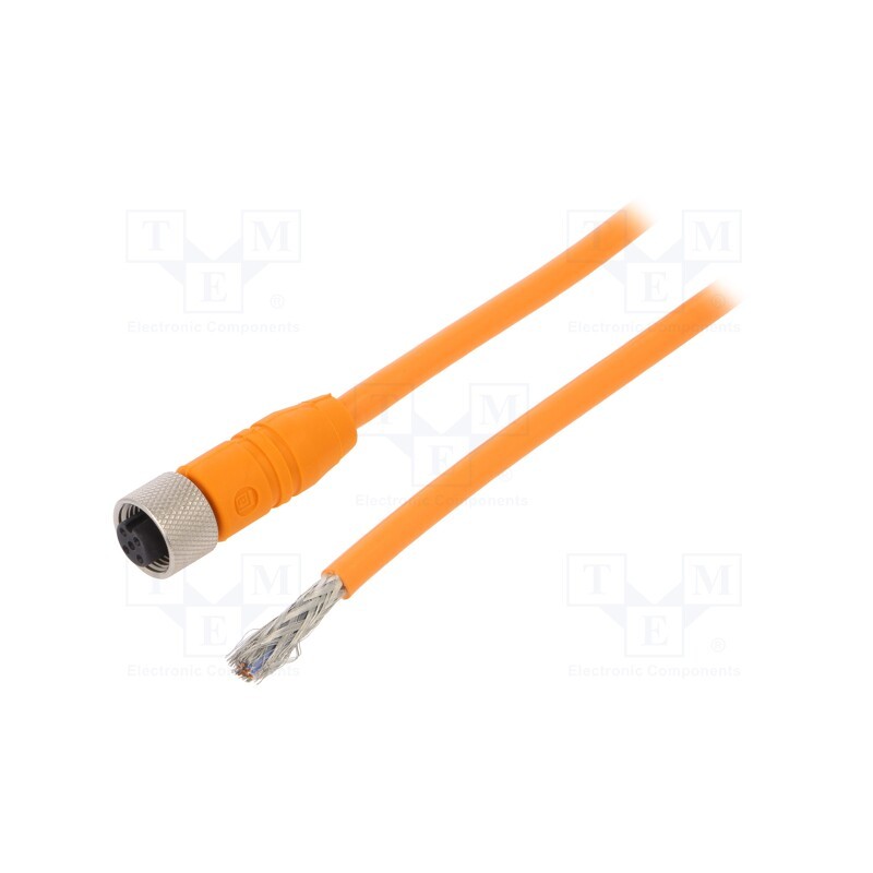 1 pcs x LUMBERG AUTOMATION - RKTS 5-183/2 M - Connection lead, M12, PIN: 5, straight, 2m, plug, 60VAC, 4A, -25÷80°C