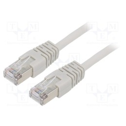 1 pcs x GEMBIRD - PP22-10M - Patch cord, F/UTP, 5e, stranded, CCA, PVC, grey, 10m, 26AWG, shielded