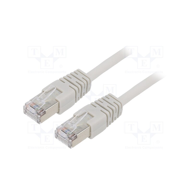 1 pcs x GEMBIRD - PP22-10M - Patch cord, F/UTP, 5e, stranded, CCA, PVC, grey, 10m, 26AWG, shielded