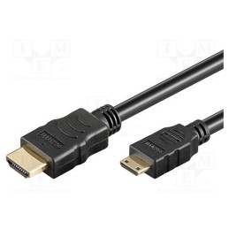 1 pcs x Goobay - 31931 - Cable, HDMI 1.4, HDMI plug,mini HDMI plug, PVC, Len: 1.5m, black