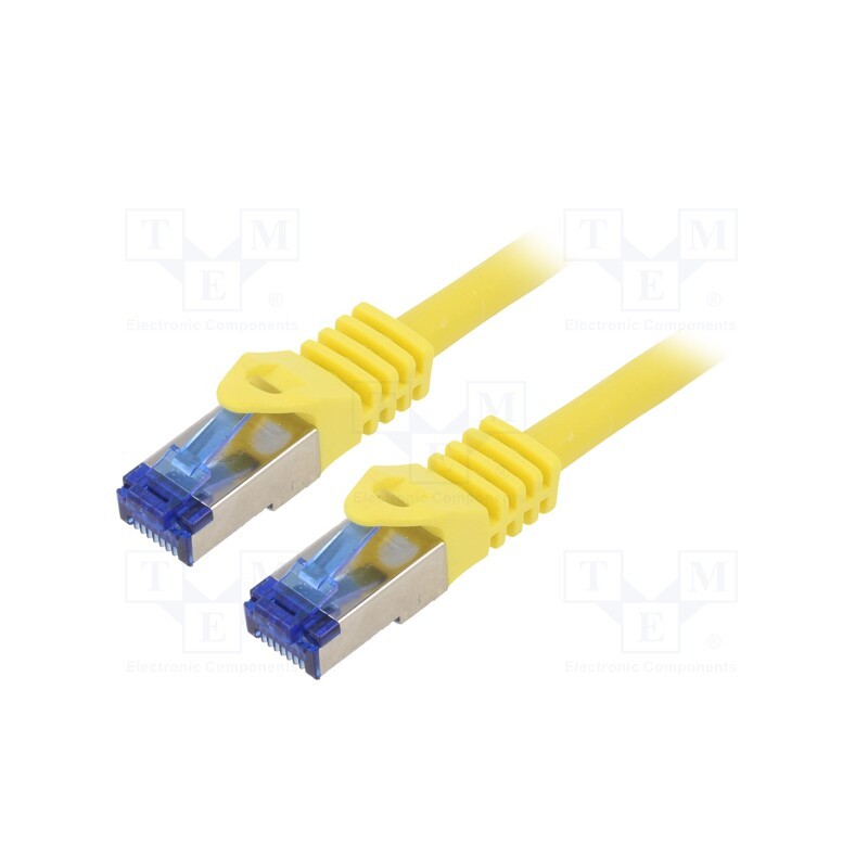 1 pcs x LOGILINK - C6A017S - Patch cord, S/FTP, 6a, stranded, Cu, LSZH, yellow, 0.25m, 26AWG