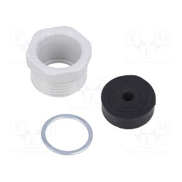 1 pcs x ILME - AG M20R - Half gland, M20, 1.5, polyamide, grey