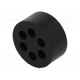 1 pcs x LAPP - 53325640 - Insert for gland, 4mm, M25, IP54, NBR rubber, Holes no: 6