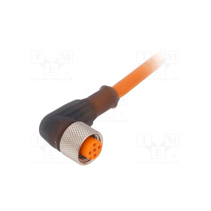 1 pcs x LUMBERG AUTOMATION - RKWT 5-56/5 M - Connection lead, M12, PIN: 5, angled, 5m, plug, 60VAC, 4A, -25÷80°C