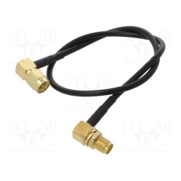 1 pcs x ONTECK - SMA-11-0.3 - Cable, 50Ω, 0.3m, SMA socket,SMA plug, black, angled