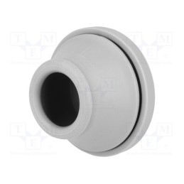 1 pcs x TRELLEBORG - 100196 - Grommet, Ømount.hole: 48mm, elastomer thermoplastic TPE, grey