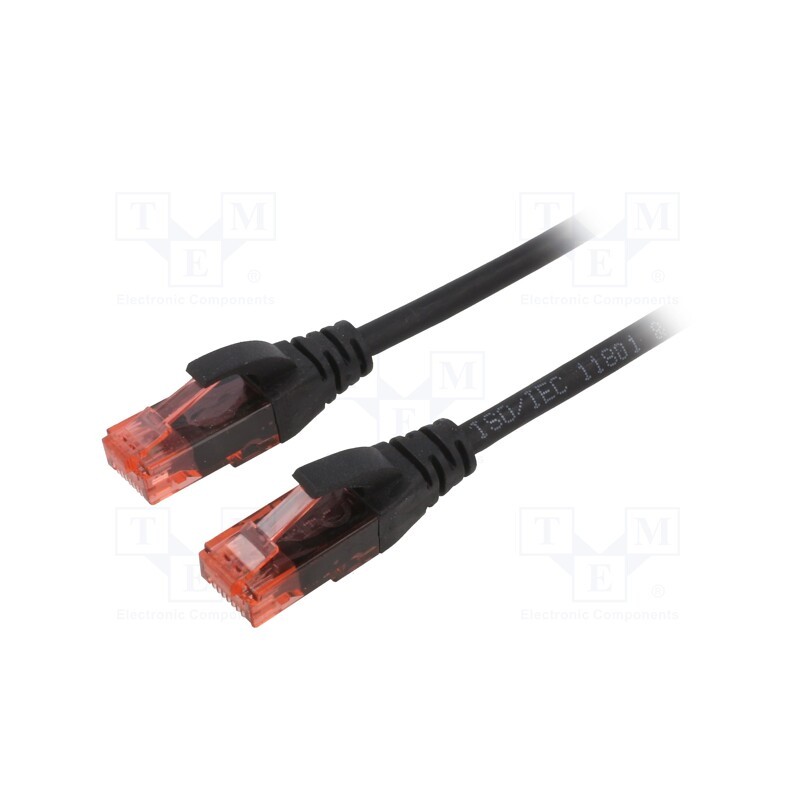 1 pcs x DIGITUS - DK-1617-050/BL - Patch cord, U/UTP, 6, stranded, Cu, LSZH, black, 5m, 26AWG