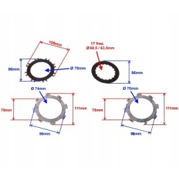 Discs clutch disc for quad atv 110