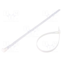 1 pcg x QOLTEC - 52230 - Cable tie, multi use, L: 250mm, W: 7.2mm, polyamide, natural