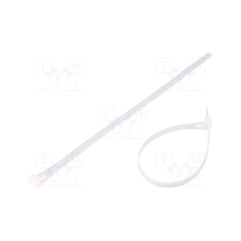 1 pcg x QOLTEC - 52230 - Cable tie, multi use, L: 250mm, W: 7.2mm, polyamide, natural