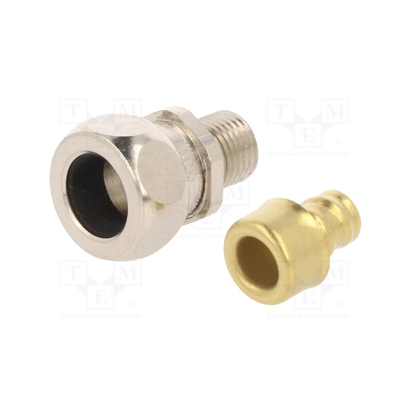1 pcs x LAPP - 55502621 -AS - Straight terminal connector, Thread: metric,outside, brass, IP65