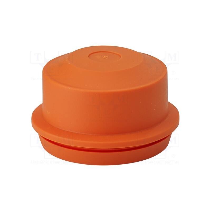 1 pcs x HENSEL - 36001002 - Grommet, elastomer thermoplastic TPE, orange, 11÷30mm, IP65,IP66