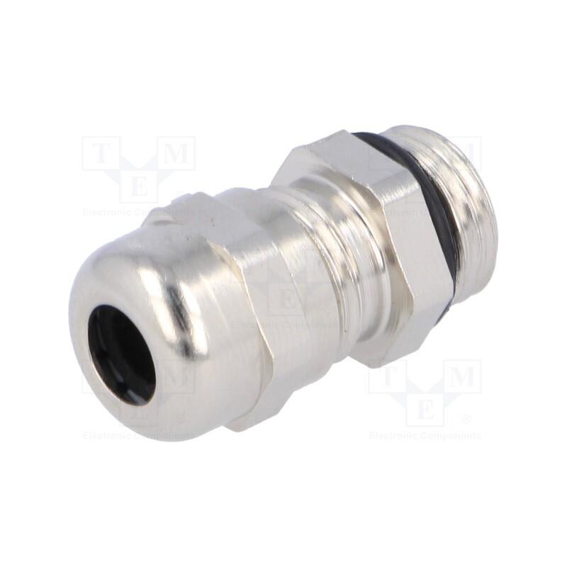 1 pcs x HELUKABEL - HT-MS PG7 - Cable gland, PG7, IP68, brass, Body plating: nickel, HELUTOP HT-MS