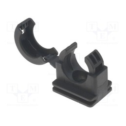 1 pcs x HELLERMANNTYTON - 166-25701 - Bracket, polyamide, HelaGuard, -50÷135°C, black, UL94V-2, Size: 16