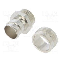 1 pcs x ANAMET EUROPE - 256.020.0 - Straight terminal connector, Thread: metric,inside, brass, IP40