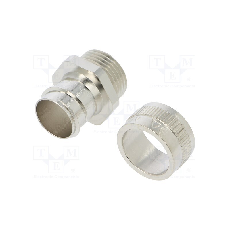 1 pcs x ANAMET EUROPE - 256.020.0 - Straight terminal connector, Thread: metric,inside, brass, IP40