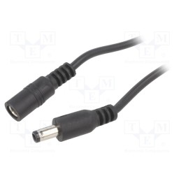 1 pcs x BQ CABLE - DC.EXT.4600.0300 - Cable, 2x0.5mm2, DC 5,5/2,5 plug,DC 5,5/2,5 socket, straight