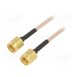 1 pcs x MUELLER ELECTRIC - BU-4150029024 - Cable, 50Ω, 0.61m, SMA plug,both sides, shielded, -65÷150°C, 24'