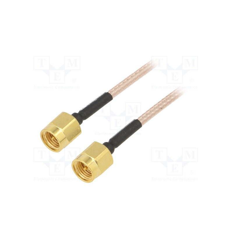 1 pcs x MUELLER ELECTRIC - BU-4150029024 - Cable, 50Ω, 0.61m, SMA plug,both sides, shielded, -65÷150°C, 24'
