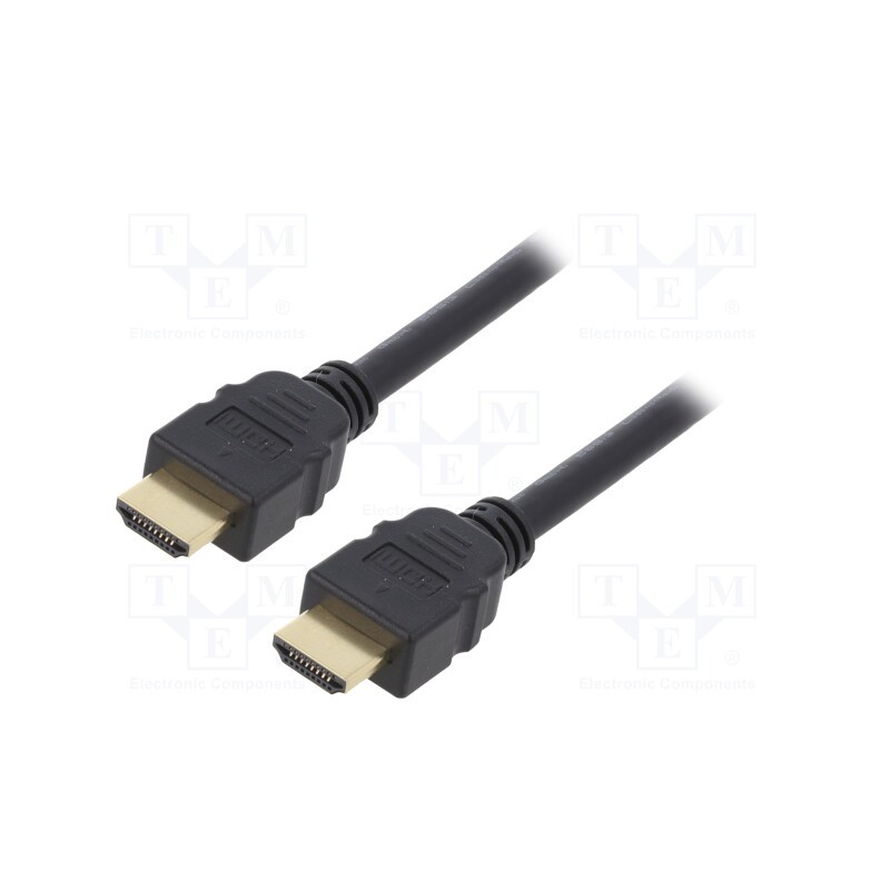 1 pcs x DIGITUS - AK-330124-010-S - Cable, HDMI 2.1, HDMI plug,both sides, 1m, black
