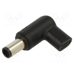 1 pcs x AKYGA - AK-ND-C08 - Adapter, USB C socket,DC 7,4/5,0 plug, black, 100W, 5A