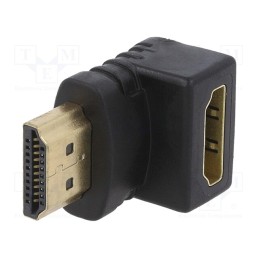 1 pcs x GEMBIRD - A-HDMI90-FML - Adapter, HDMI socket 90°,HDMI plug, black