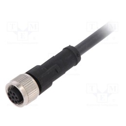 1 pcs x LAPP - AB-C8-2,0PUR-M12FS - Connection lead, M12, PIN: 8, straight, 2m, plug, 30VAC, 4A, -25÷80°C