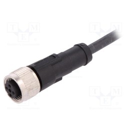 1 pcs x LAPP - AB-C4-5,0PUR-M12FS - Connection lead, M12, PIN: 4, straight, 5m, plug, 250VAC, 4A, PUR