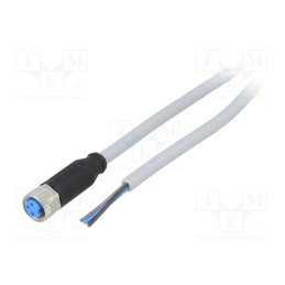 1 pcs x SICK - YF8U13-050VA1XLEAX - Connection lead, M8, PIN: 3, straight, 5m, plug, 60VAC, 4A, -30÷80°C