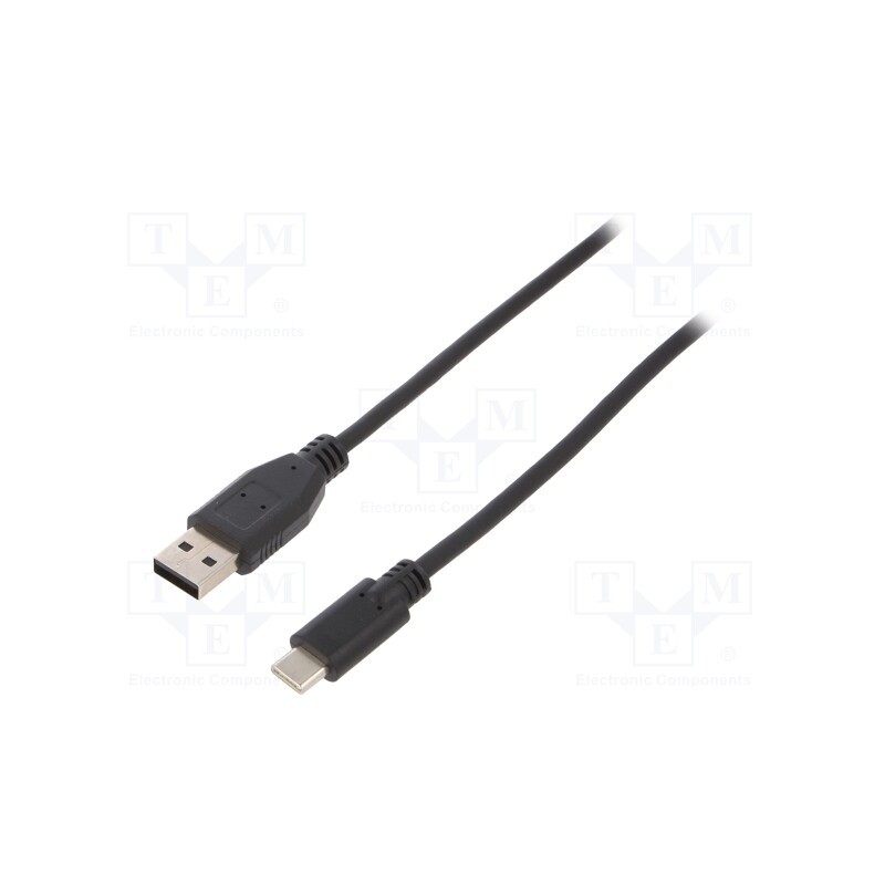 1 pcs x Goobay - 55467 - Cable, USB 2.0, USB A plug,USB C plug, 500mm, black