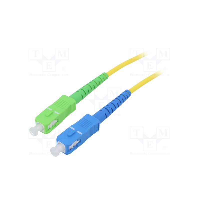 1 pcs x Goobay - 59660 - Fiber patch cord, OS2, SC/APC,SC/UPC, 3m, Optical fiber: 9/125um