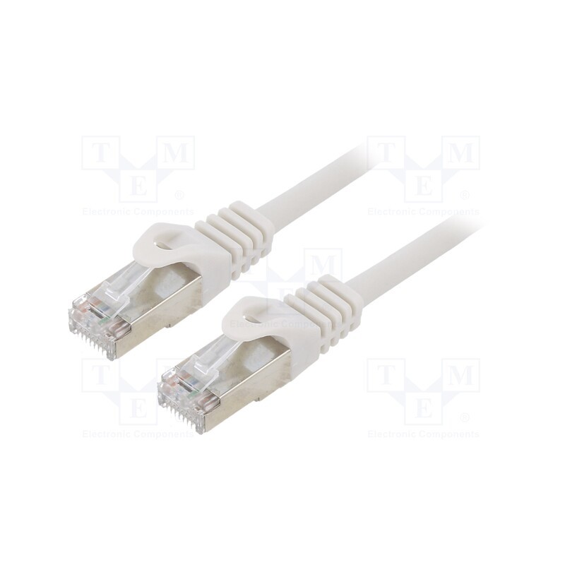 1 pcs x GEMBIRD - PP6-15M - Patch cord, F/UTP, 6, stranded, CCA, PVC, grey, 15m, RJ45 plug, 26AWG