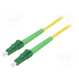 1 pcs x Goobay - 59630 - Fiber patch cord, OS2, LC/APC,both sides, 3m, LSZH, yellow