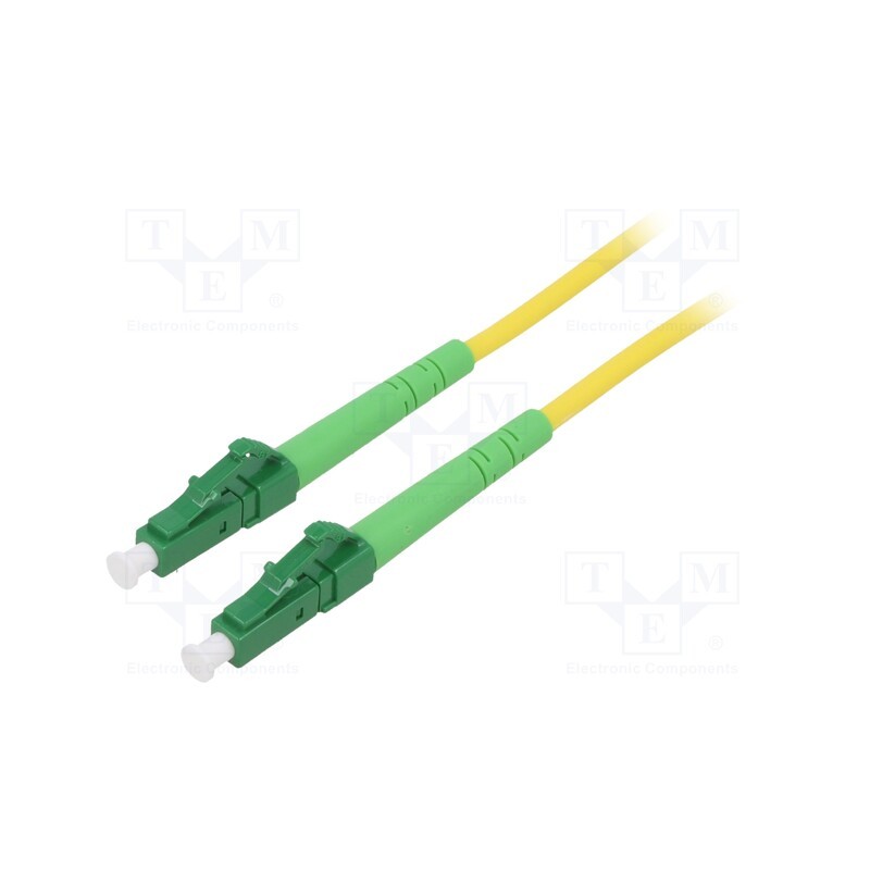 1 pcs x Goobay - 59630 - Fiber patch cord, OS2, LC/APC,both sides, 3m, LSZH, yellow