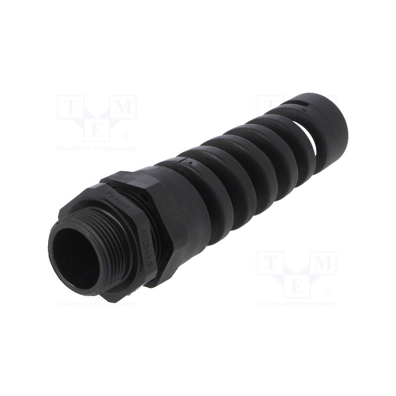 1 pcs x HUMMEL - 1.293.2501.50 - Cable gland, with strain relief, M25, 1.5, IP68, polyamide, black