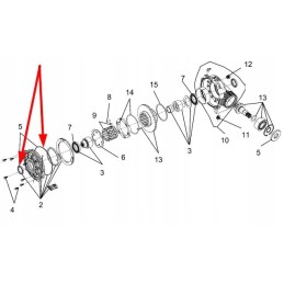 Polaris 3236047 front differential seals