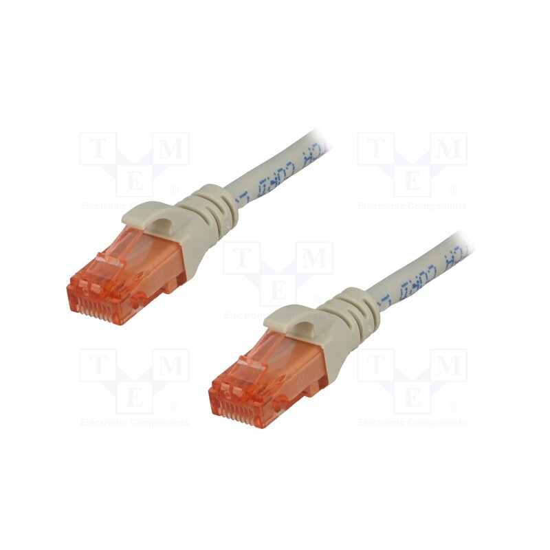 1 pcs x DIGITUS - DK-1617-010 - Patch cord, U/UTP, 6, stranded, Cu, LSZH, grey, 1m, 26AWG