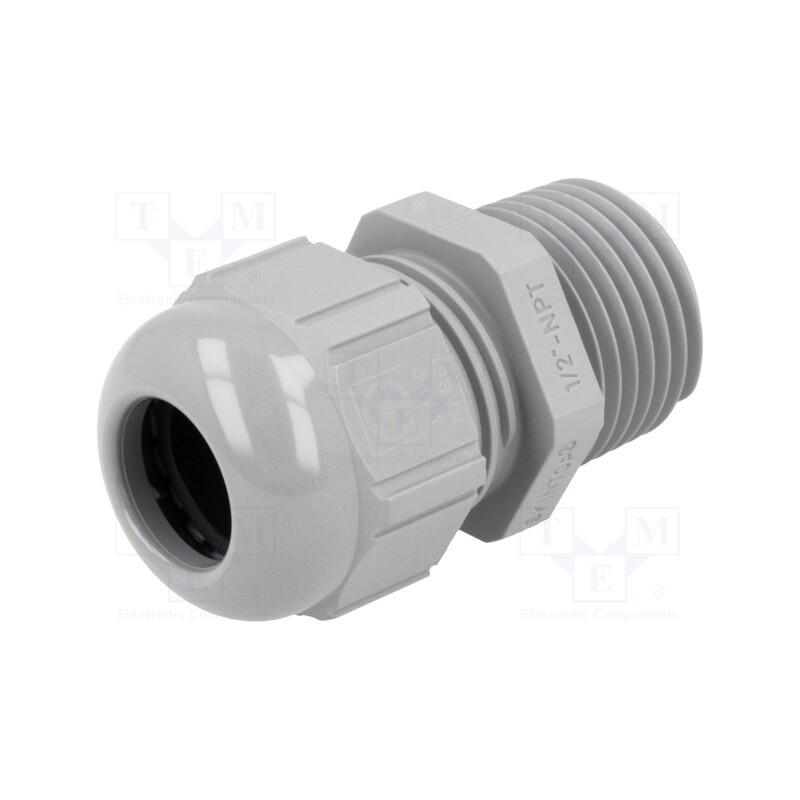 1 pcs x LAPP - 53016030 - Cable gland, NPT1/2', IP68, polyamide, grey