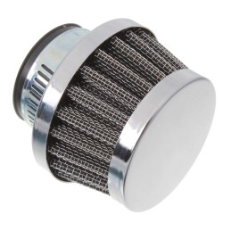 Tuning conical air filter, small chrome, 28 mm