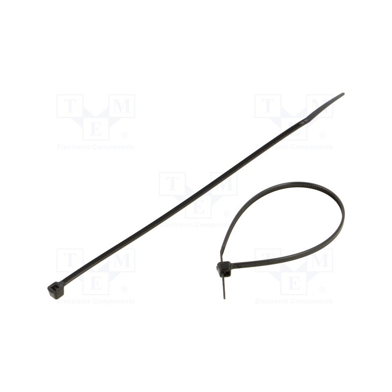 1 pcg x RADPOL - TOOCB016004801 - Cable tie, L: 160mm, W: 4.8mm, polyamide, 220N, black, 100pcs.