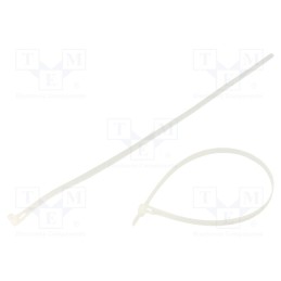 1 pcg x QOLTEC - 52236 - Cable tie, multi use, L: 400mm, W: 7.2mm, polyamide, natural