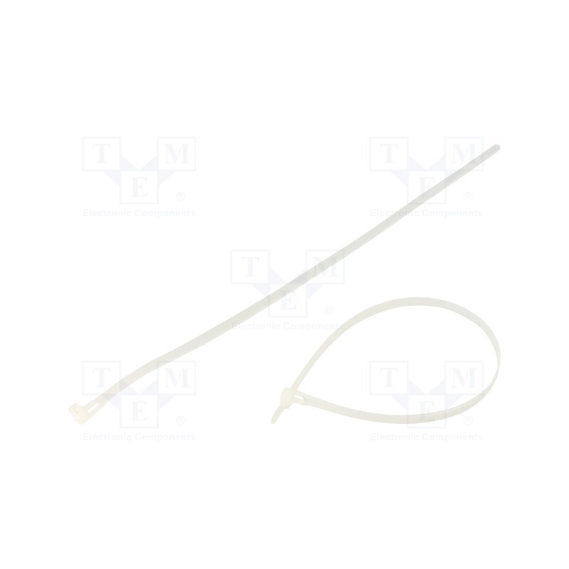 1 pcg x QOLTEC - 52236 - Cable tie, multi use, L: 400mm, W: 7.2mm, polyamide, natural