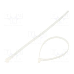 1 pcg x QOLTEC - 52232 - Cable tie, multi use, L: 300mm, W: 7.2mm, polyamide, natural