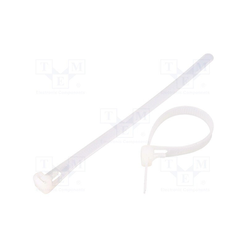 1 pcg x QOLTEC - 52226 - Cable tie, multi use, L: 150mm, W: 7.2mm, polyamide, natural