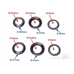 Steering wheel bearing repair kit for cross bike