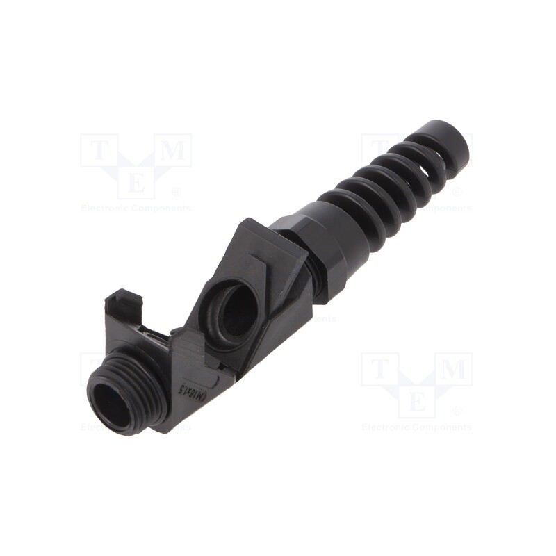 1 pcs x HUMMEL - 1.314.1601.51 - Cable gland, angular,with strain relief, M16, 1.5, IP68, black