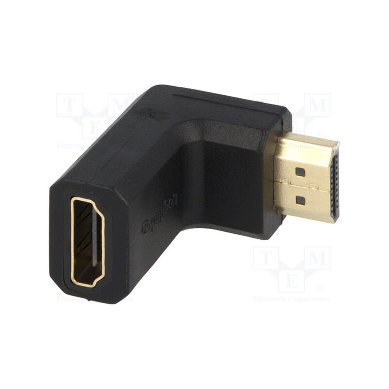 1 pcs x LOGILINK - AH0005 - Adapter, HDMI socket,HDMI socket 90°, black