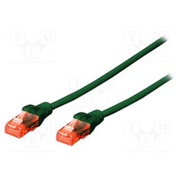1 pcs x DIGITUS - DK-1617-005/G - Patch cord, U/UTP, 6, stranded, Cu, LSZH, green, 0.5m, 26AWG