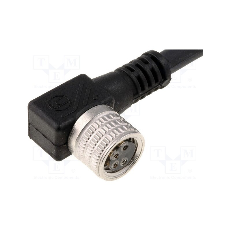 1 pcs x LUMBERG AUTOMATION - RKMWV 4-225/5 M - Connection lead, M8, PIN: 4, angled, 5m, plug, 60VAC, 4A, -25÷80°C